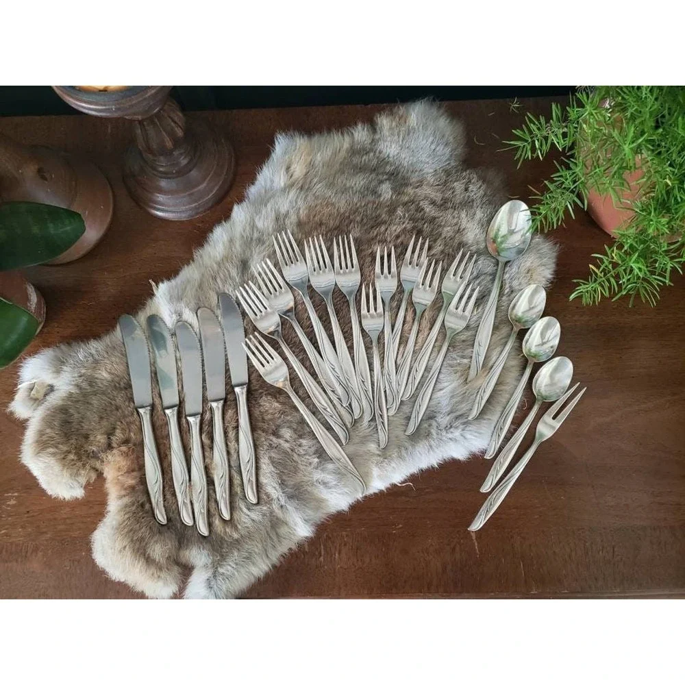 Rostfrei Solingen‎ Small Cold Meat Fork 100 Silverplate Flatware | Vintage